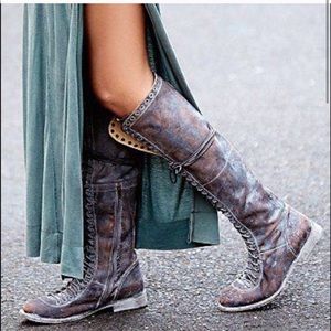 Leather Lace Up Boots